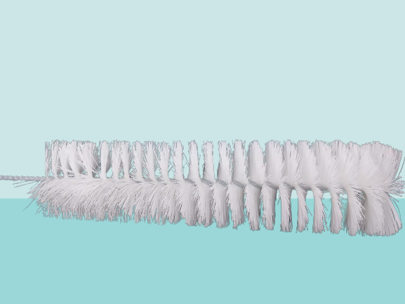 LONG BRUSH WOODEN HANDLE WHITE BRISTLES C1-10 - LBWHW فرشاة