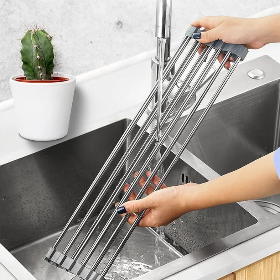 Kitchen Sink Folding Drain Rack JB-34 رف تصريف قابل للطي لحوض المطبخ