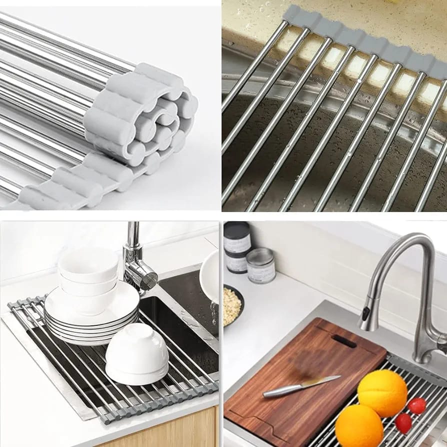 Kitchen Sink Folding Drain Rack JB-34 رف تصريف قابل للطي لحوض المطبخ