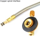 Gas Connector Pipe Screw Type LPG Butane Adapter JB-14 محول البوتان يضخ