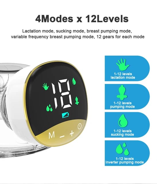 Wearable Electric Breast Pump MY-373  JB-93 مضخة الثدي الكهربائية القابلة للارتداء
