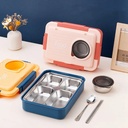 Lunch Box SS 1100+150ml Iqix #2540  JB-139  صندوق الغداء