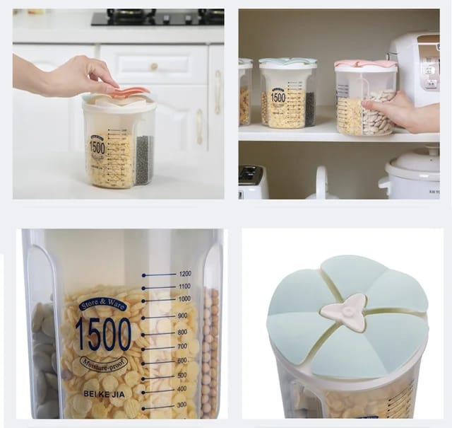 PLASTIC CONTAINER 3  COMPARTMENT S - JBMS119 حاويات الطعام