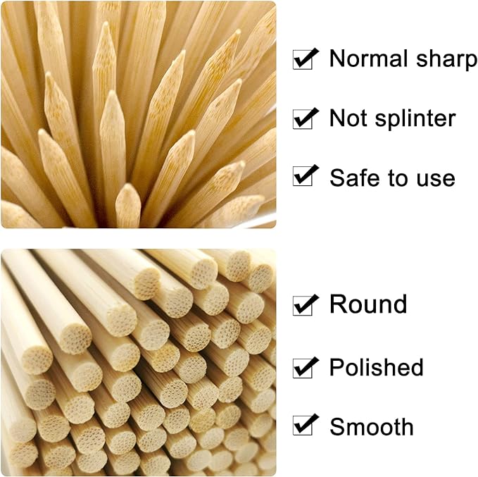 BBQ Sticks 5MM*40CM 48PC/PKT 600070 - 0222023 أسياخ