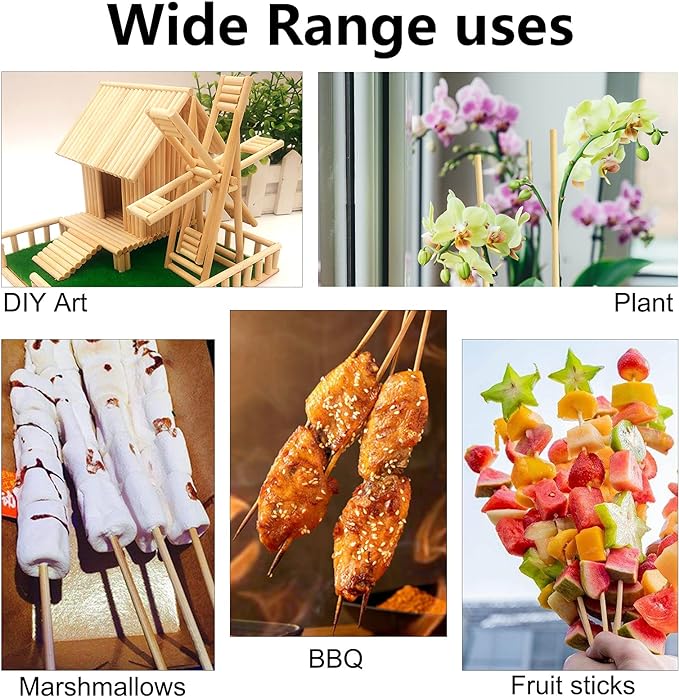 BBQ Sticks 5MM*40CM 48PC/PKT 600070 - 0222023 أسياخ