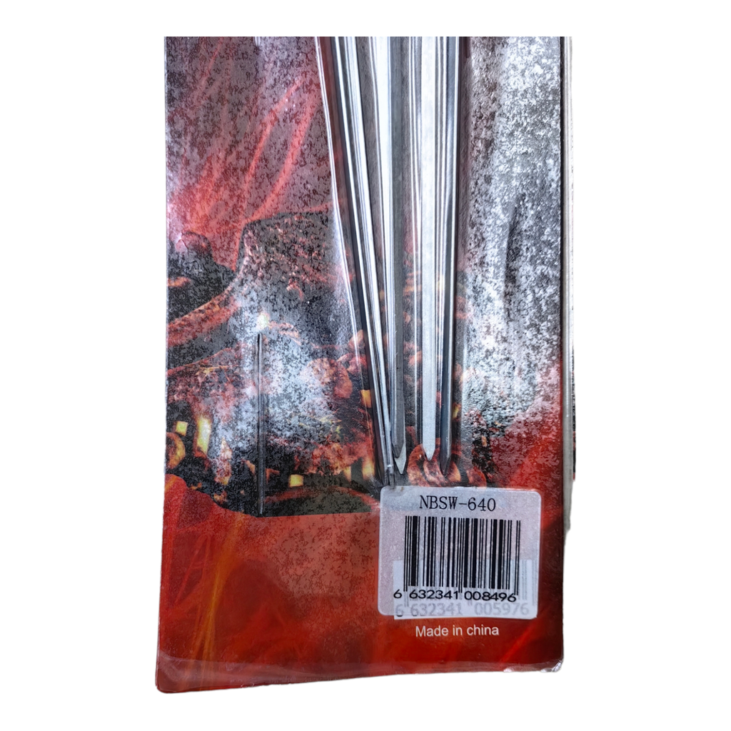 NAR BBQ SKEWERS WOODEN HANDLE  6PCS 008496 - NBSW-640 أسياخ