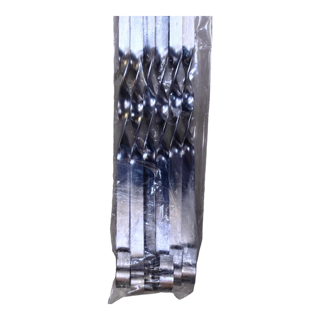 BBQ STICKS METAL SKEWERS 60*0.9*6PC 693075 أسياخ معدنية