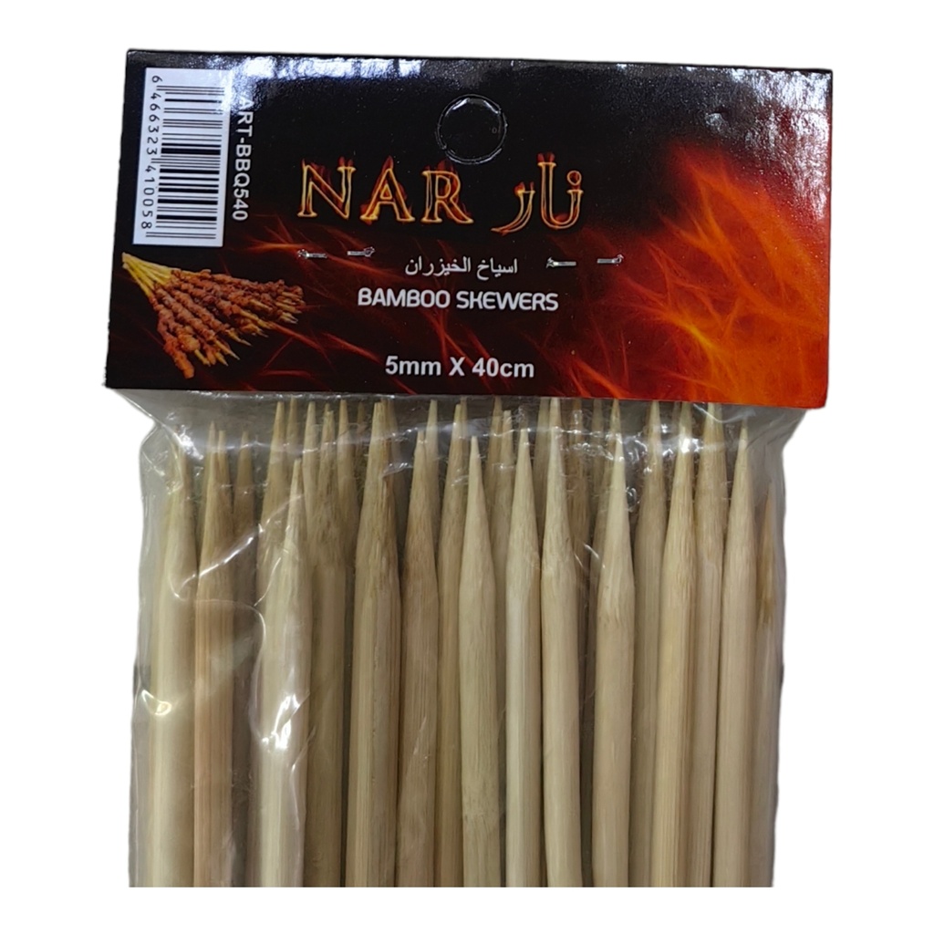 BBQ STICKS 5MM*40CM NAR JBM305 410058 - BBQ540 أسياخ
