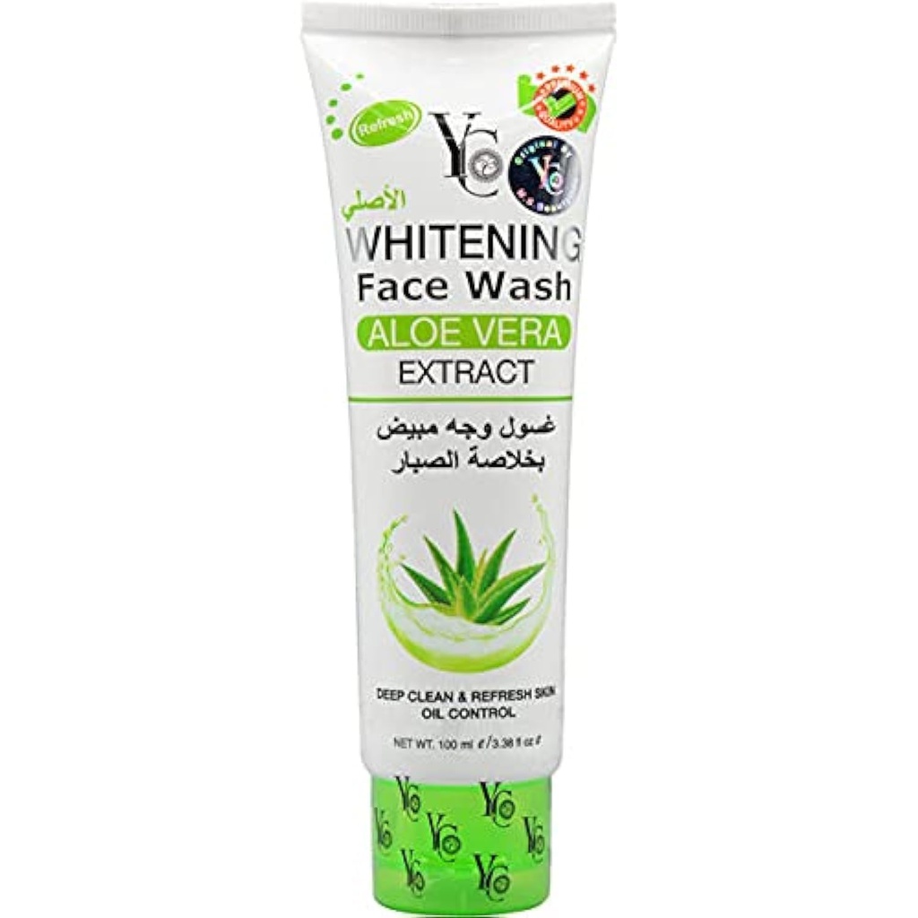 YC FACE WASH 100ML ALOE VERA EXTRACT 505393 - YC690 غسل الوجه فحم واي سي