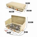 GAS STOVE DOUBLE WINDPROOF WITH STEEL BOX & CARRY BAG - BDZ-220 موقد