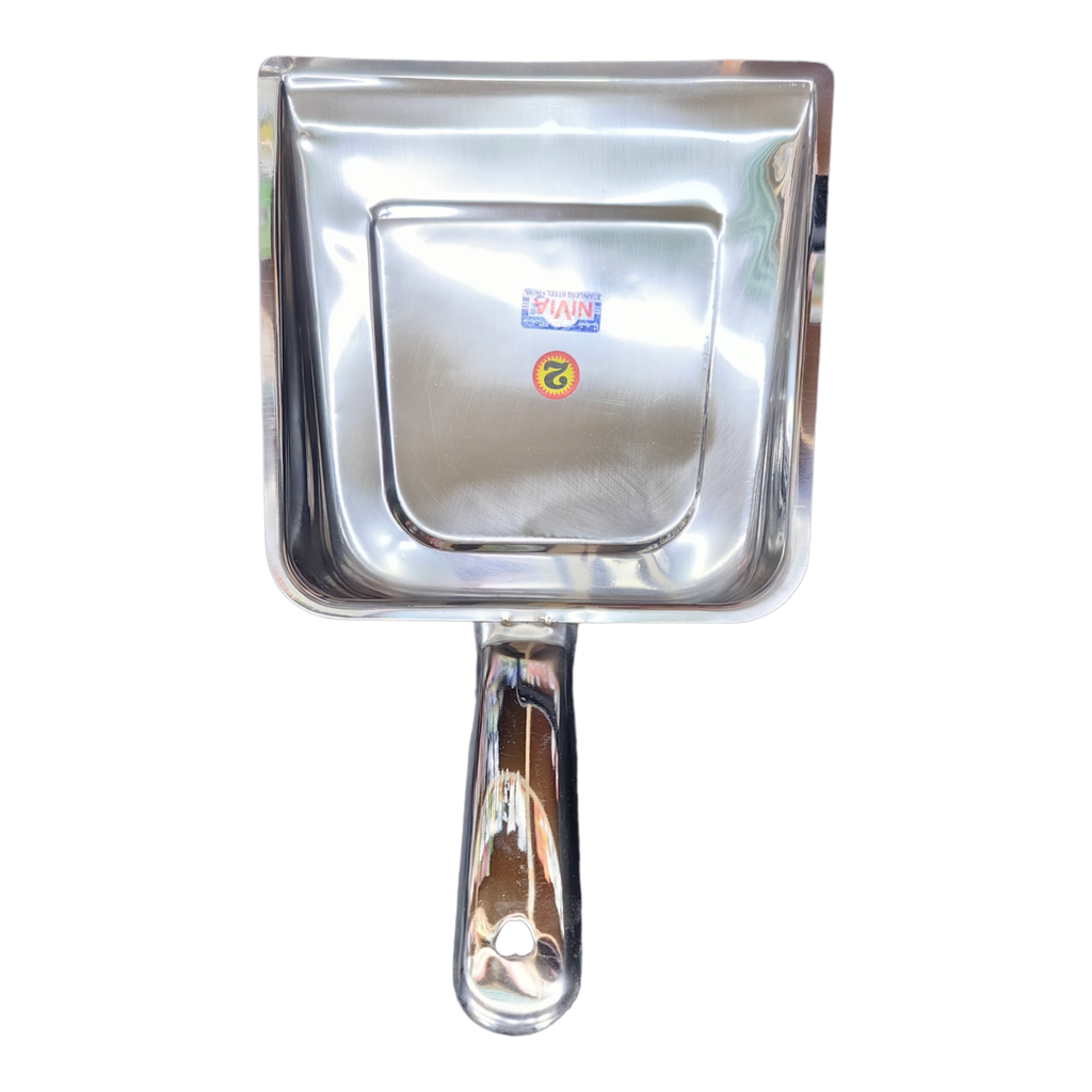 NIVIA DUSTPAN STAINLESS STEEL NO-2 - NDPSS2 مجرود