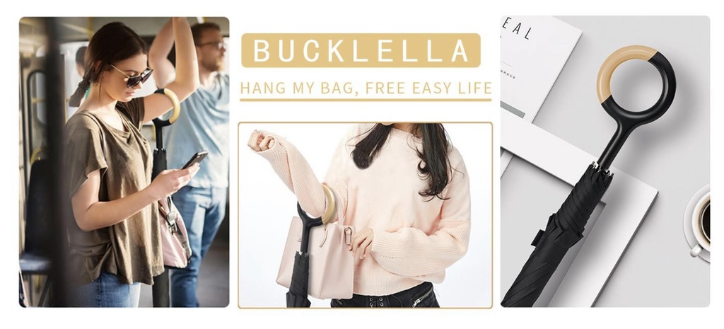 NIKKO BUCKLE UMBRELLA (LONG) - NUBL مظلة