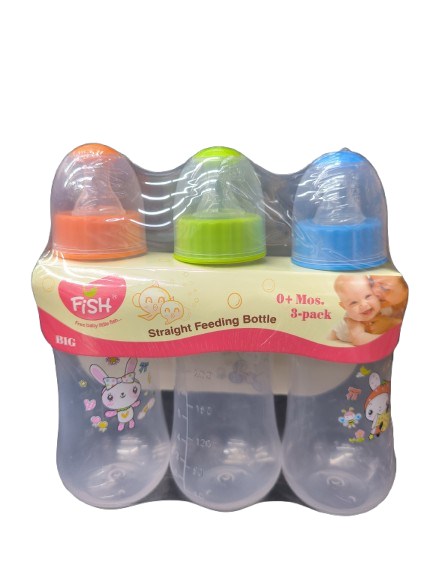 BABY FEEDING BOTTLE LITTLE FISH 3PC-SET PP-382 - JBM144 زجاجة الطفل