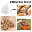 BBQ GRILL BASKET HEAVY DUTY 43*25*60 543056 A002 JBM-305 سلة الشواء