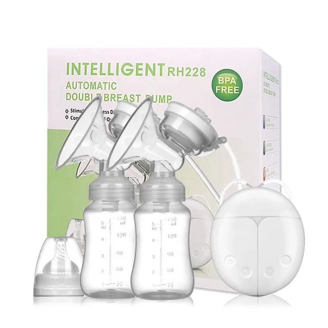 BREAST PUMP ELECTRONIC DOUBLE BOTTLE M-608 - RH228 مضخة الثدي الإلكترونية