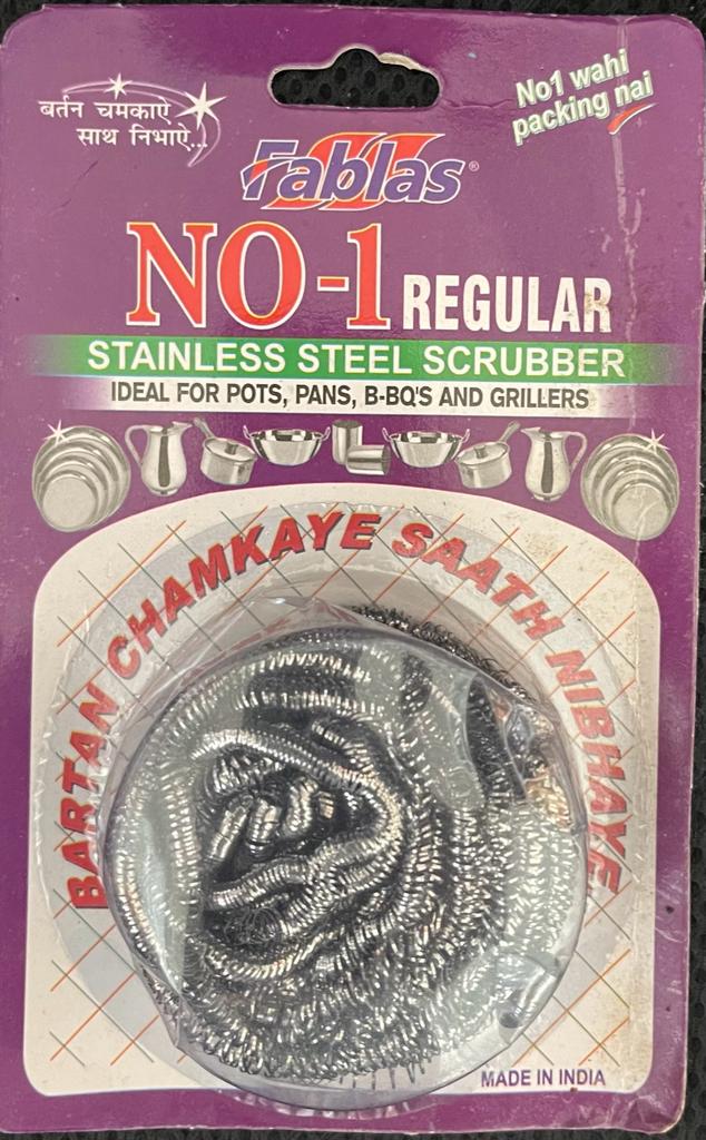 FABLAS SCRUBBER SS SINGLE REGULAR C3-11 000034 - FA034 اسفنجة تنظيف