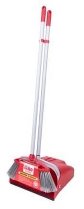 C130019 LIAO DUSTPAN & BROOM SET JBM363 703744 وعاء غبار ومكنسة طويلة