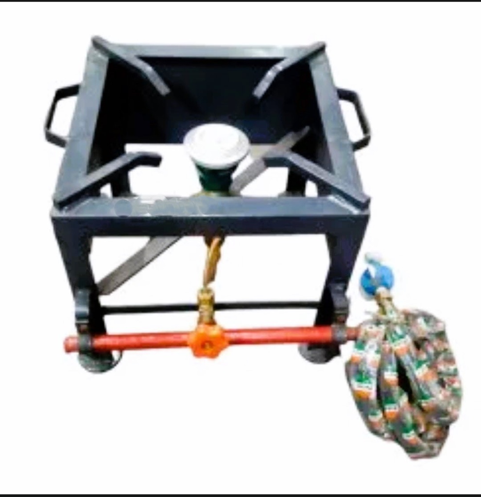 LPG GAS STOVE RANGE 10x10 WITH PIPE & KNOB C4-6 - SR10X10 موقد شديد التحمل