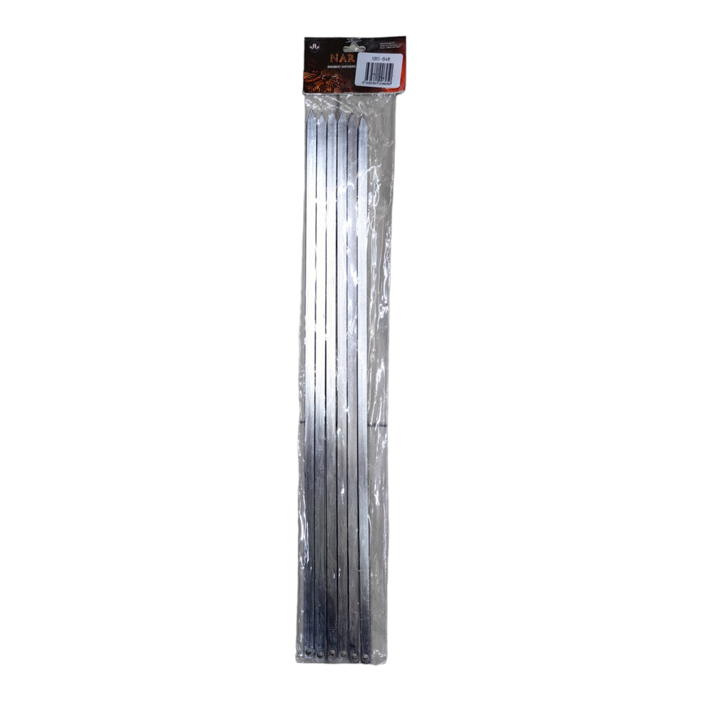 NAR BBQ SKEWERS FOR KABAB 6PCS 008250 - NBS-648 أسياخ