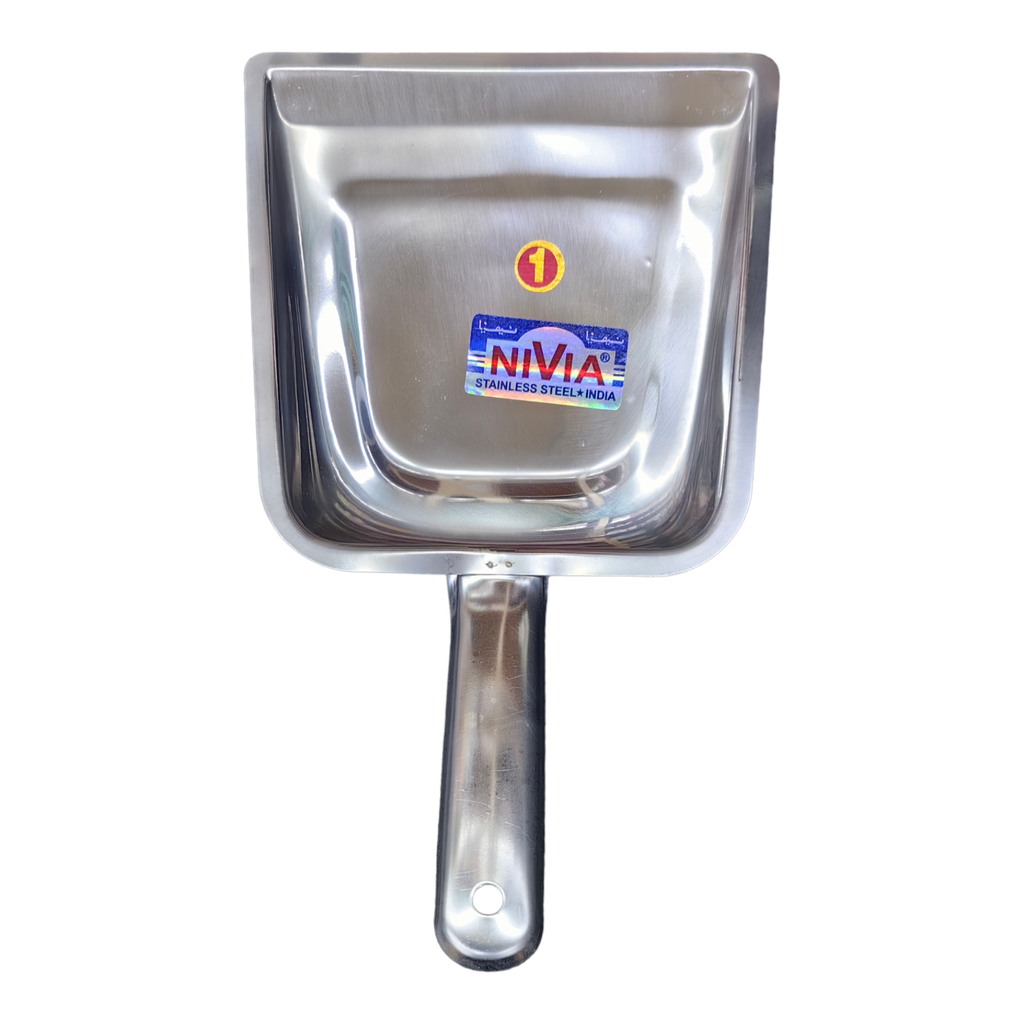 NIVIA DUSTPAN STAILNLESS STEEL NO-1 - NDPSS1 مجرود