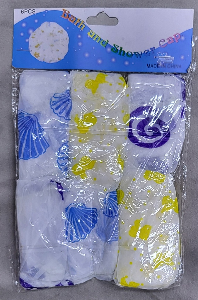 JBM43 SHOWER CAP 6PC SA083650 920111 قبعة استحمام
