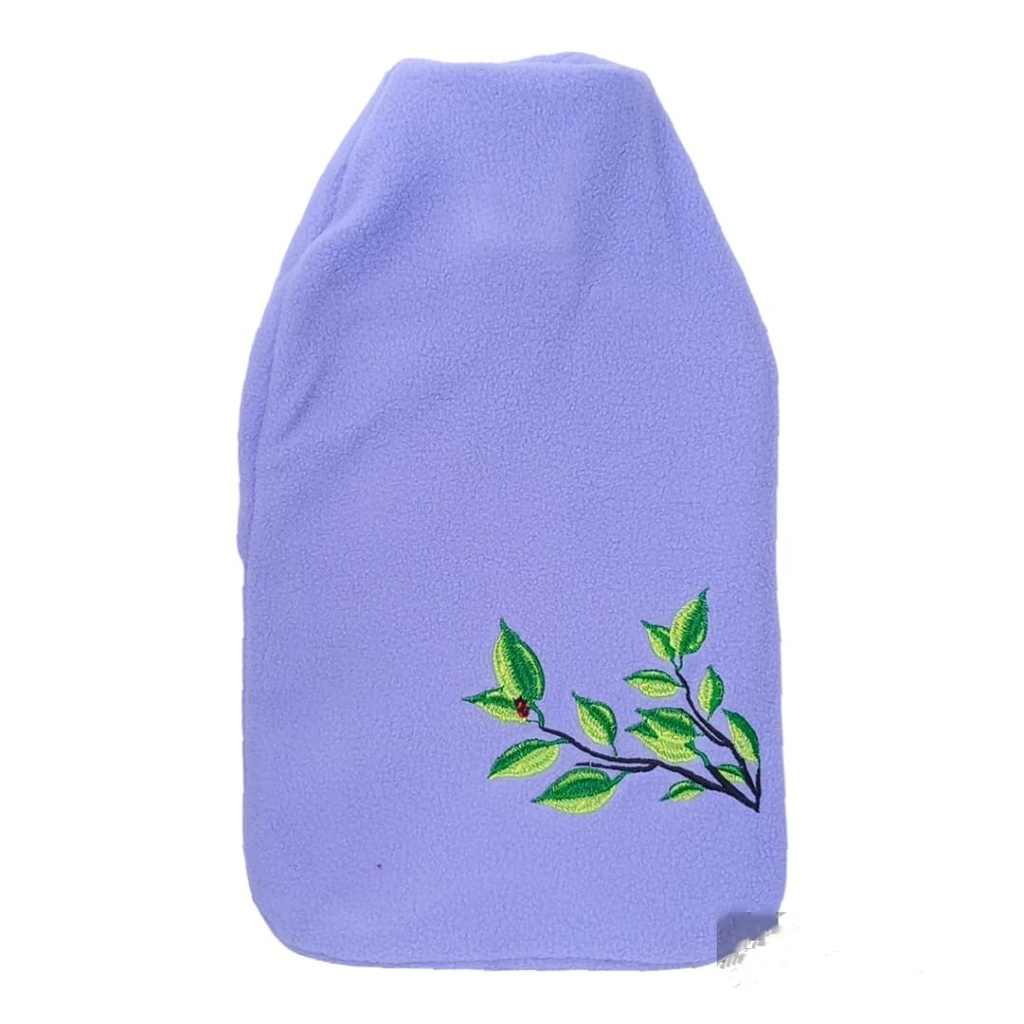 Kwick Releef Hot Water Bag Fleece Green Leaf - قربة ماء ساخن