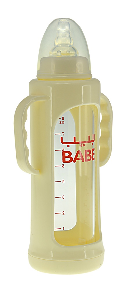 BABE FEEDER GLASS 8OZ PP COVE - BB145 زجاجة الرضاعة