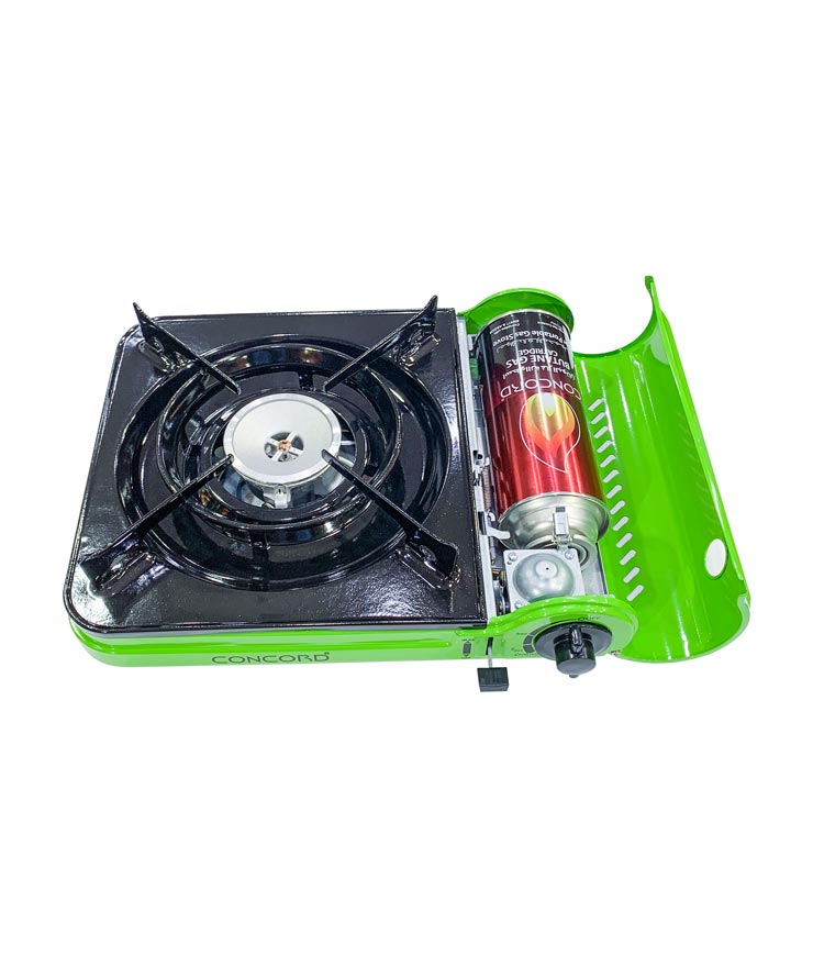 CONCORD GAS STOVE GREEN CCGS04 موقد غاز قابل للحمل