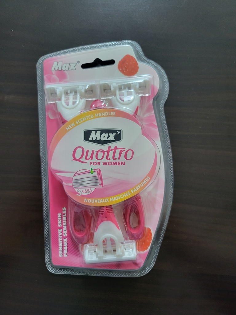 LA-6936 MAX RAZOR QUOTTRO LADIES 3B 3PCS JBM-216 920068 موس الحلاقة