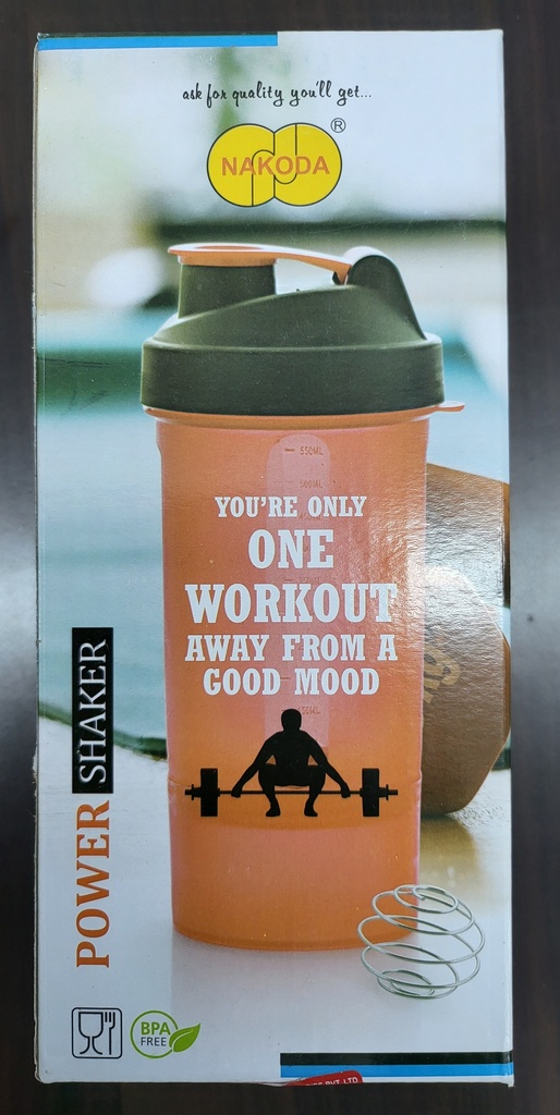 NAKODA WATER BOTTLE POWER SHAKER 710ML 807707 زجاجة رياضية