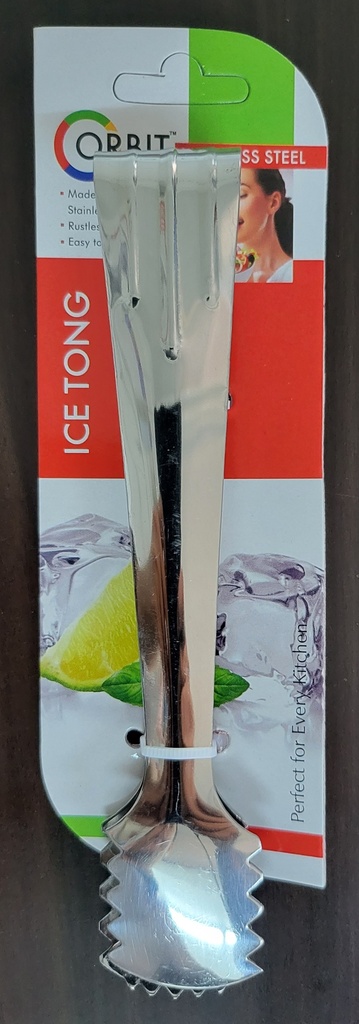 ORBIT SS ICE TONG 142 الجليد تونغ