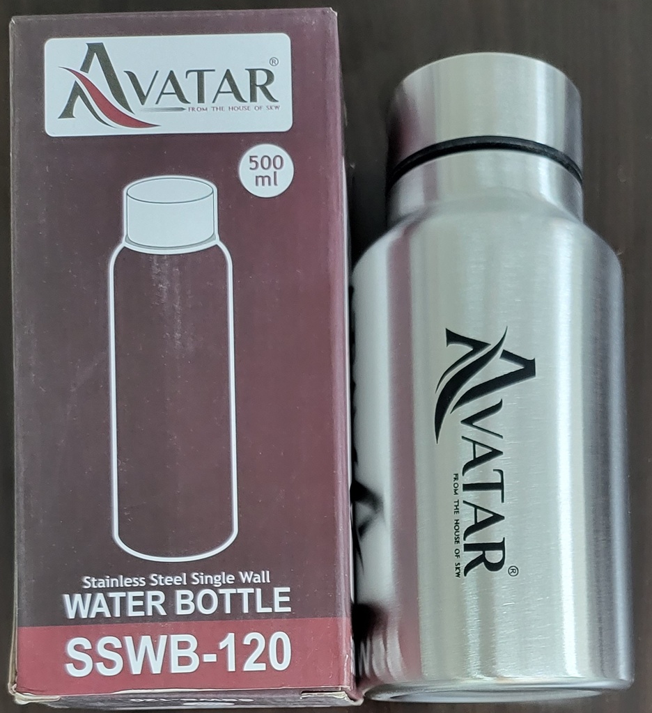 WATER BOTTLE 500ML SS AVATAR SSWB-120 زجاجة ماء