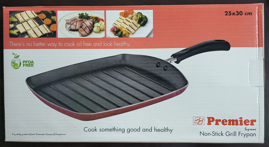 GRILL FRYPAN PREMIER NON STICK 0192025  620256 مقلاة غير لاصقة