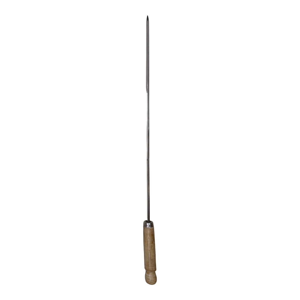 BBQ SKEWER WOODEN HANDLE 12in A-1  SS  A1BBQS12 أسياخ باربيكيو