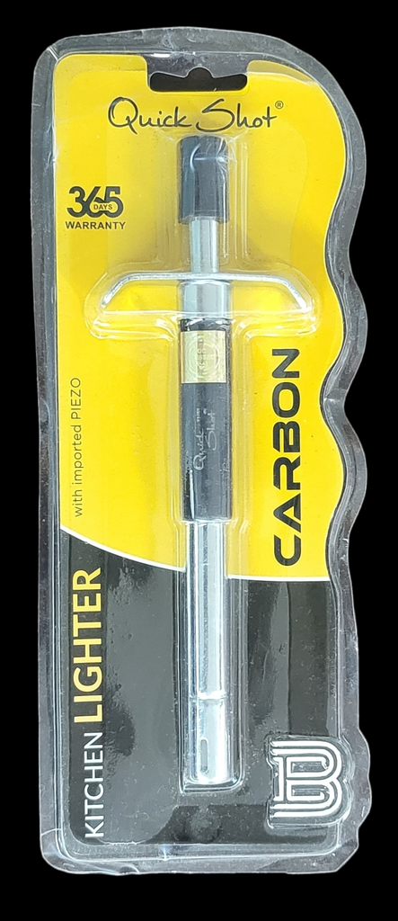 GAS LIGHTER QUICK SHOT CARBON GLQSC ولاعة