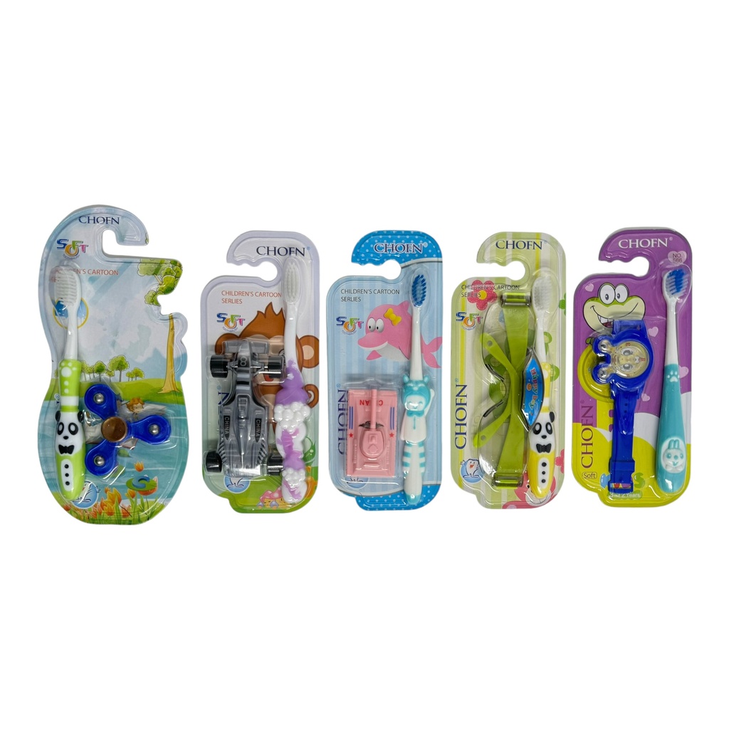Toothbrush Kids Toy Chofn Astd (566-658-660-667-665) - فرشاة الأسنان