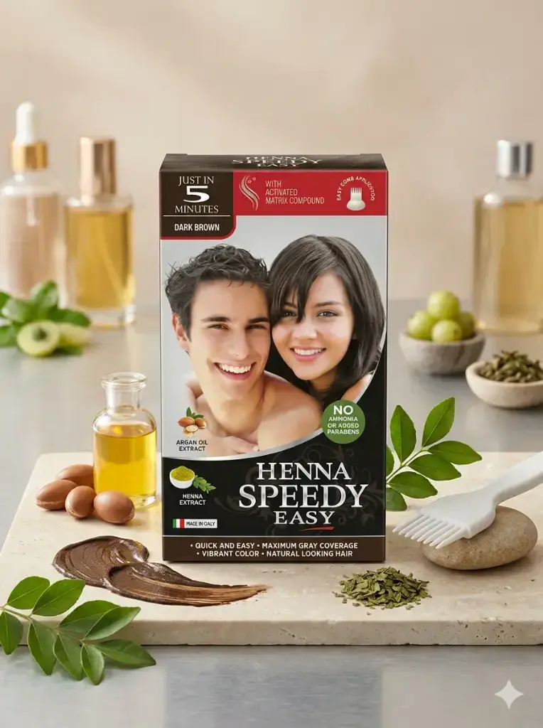 HENNA SPEEDY EASY 115ML - DARK BROWN - HS24