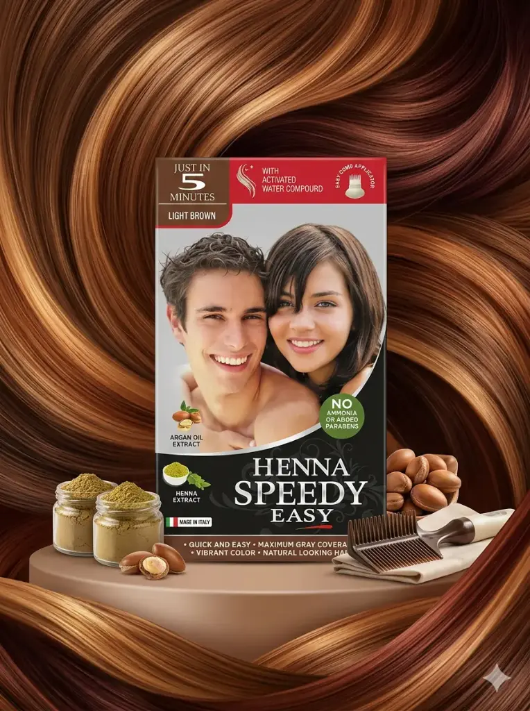 HENNA SPEEDY EASY 115ML - LIGHT BROWN - HS26