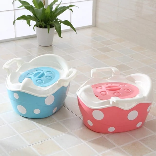 [W6817] BABY COMMODE JBM382 WHITE SPOTS - W6817 مراحيض الأطفال