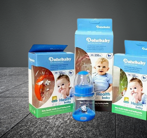 [JBM147] BABY FEEDING BOTTLE GLASS DOHEBABY DH-G-116 250M OM-99 - JBM147 زجاجة اطفال من الزجاج