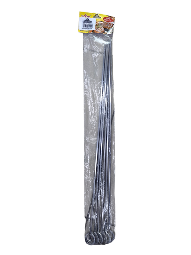 [JBM-309] BBQ STICKS METAL 50*0.4*6PC 693099 - JBM-309 أسياخ معدنية