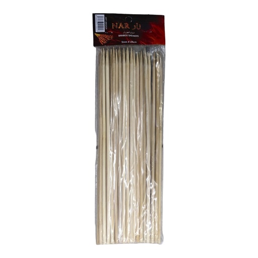[BBQ525] BBQ STICKS 5MM*25CM NAR JBM-302 410057 - BBQ525 أسياخ