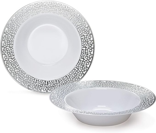 [OM-116] BOWL W-15 SILVER 6 PCS SET - OM-116 وعاء بلاستيكي