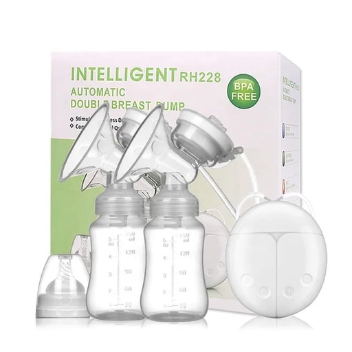 [RH228] BREAST PUMP ELECTRONIC DOUBLE BOTTLE M-608 - RH228 مضخة الثدي الإلكترونية