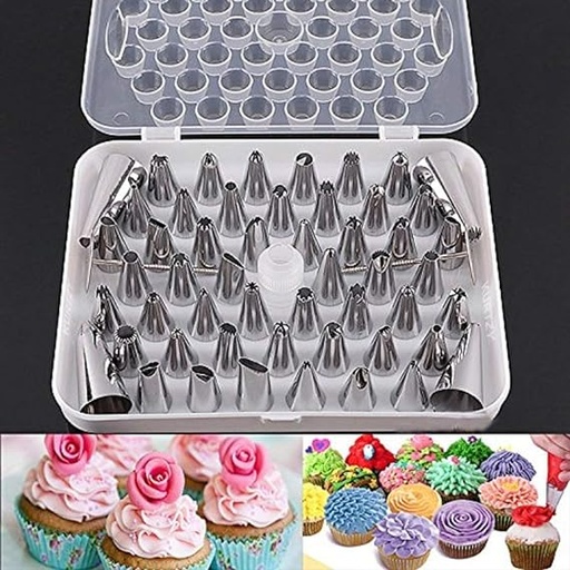 [JBM909] CAKE DECORATING NOZZLES 53 PCS 151017 - JBM909 فوهات تزيين الكيك