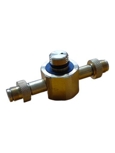 [OT-GA04] GAS CONNECTOR 2 HEAD BRASS ADAPTER JBM337-4 - OT-GA04 موصل الغاز