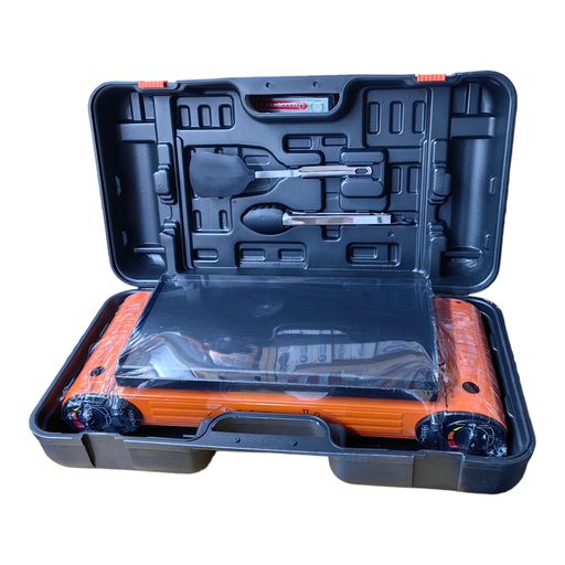 [NGS-07] GAS STOVE DOUBLE BURNER CASE & ACCESSORIES 268S JBM351 - NGS-07 موقد