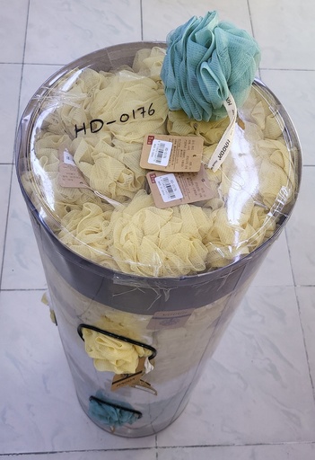 [HD-0176] HAODA BATH LEAF DRUM 250PCS 140770 - HD-0176 ليفة استحمام