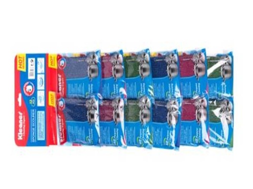 [GSF001] IKLEANER SPONGE SCOURER 12 pcs card JBM735  751677 - GSF001 الفراكة