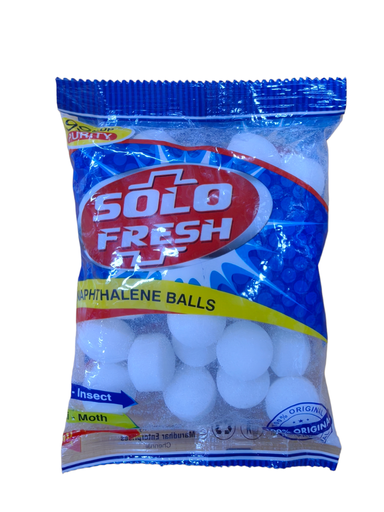 [SOLO100] NAPHTHALENE BALLS SOLO FRESH 100GM - SOLO100 كرات النفثالين